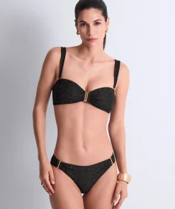 Golden Horizon Haut de maillot de bain Bandeau coques amovibles