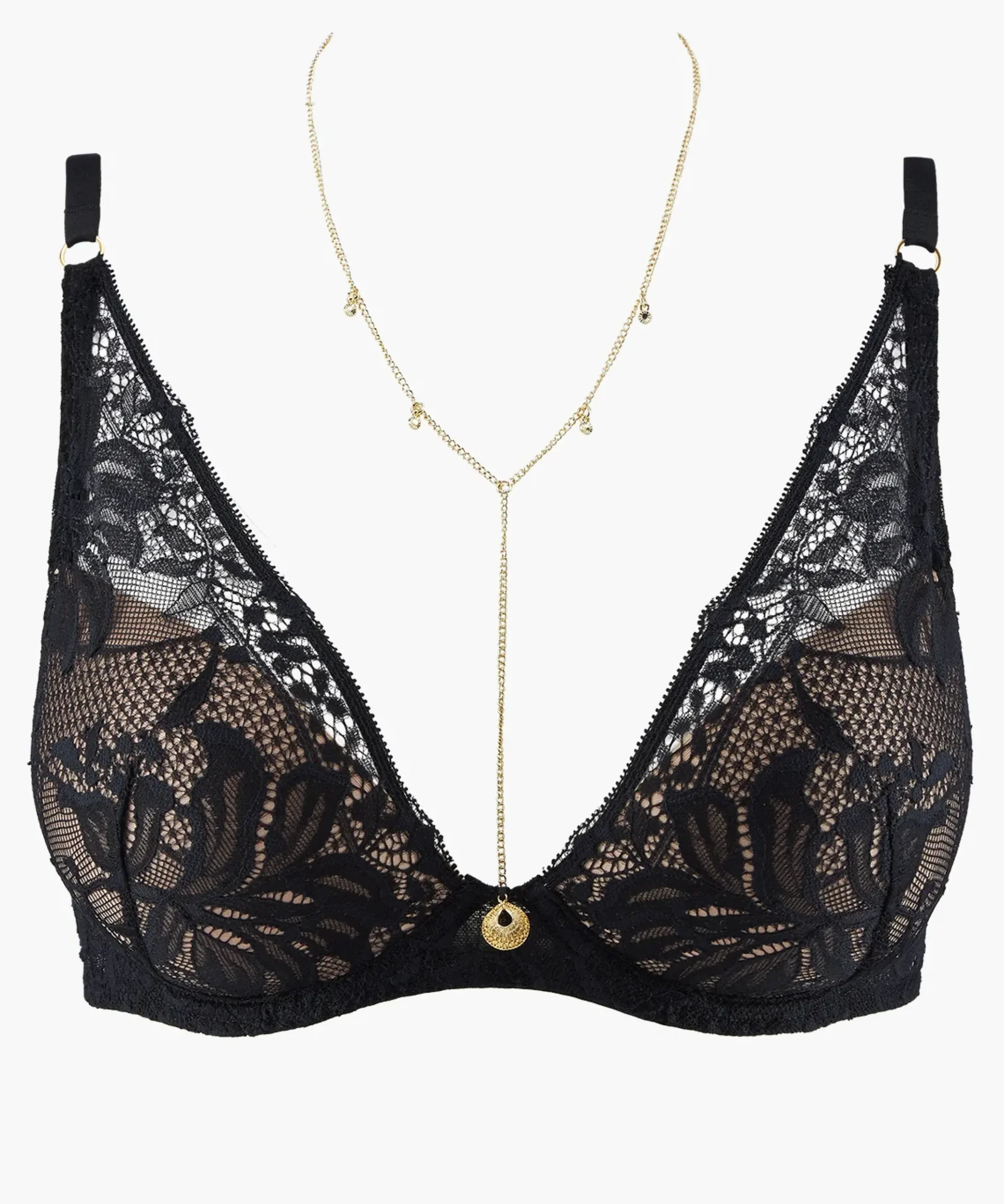 Gold Pleasure Soutien-gorge Plunge foulard