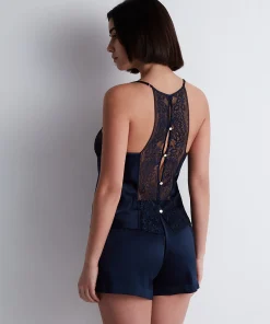 Midnight Whisper Top à fines bretelles