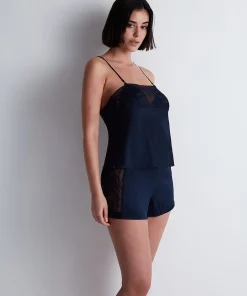 Midnight Whisper Top à fines bretelles