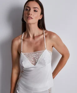 Midnight Whisper Top à fines bretelles