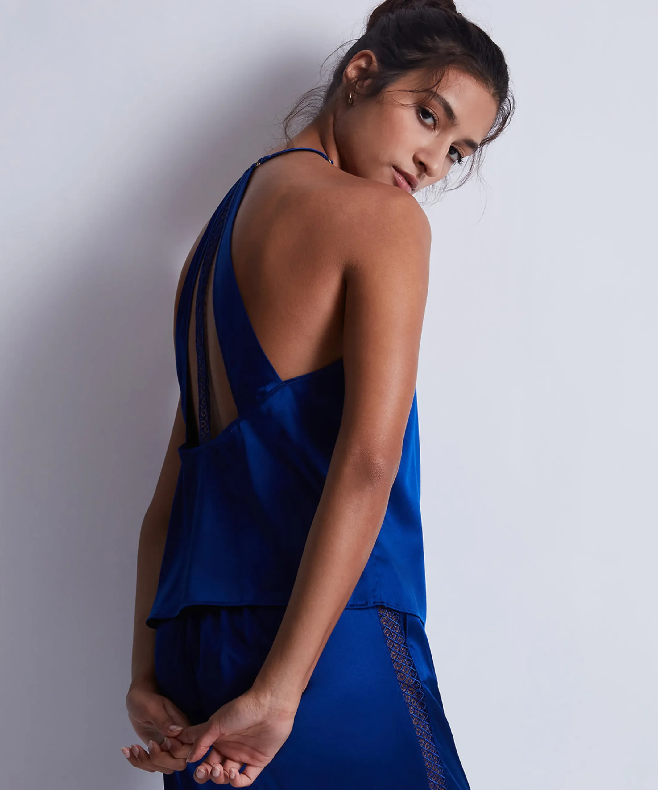 Silk Desire Top à fines bretelles