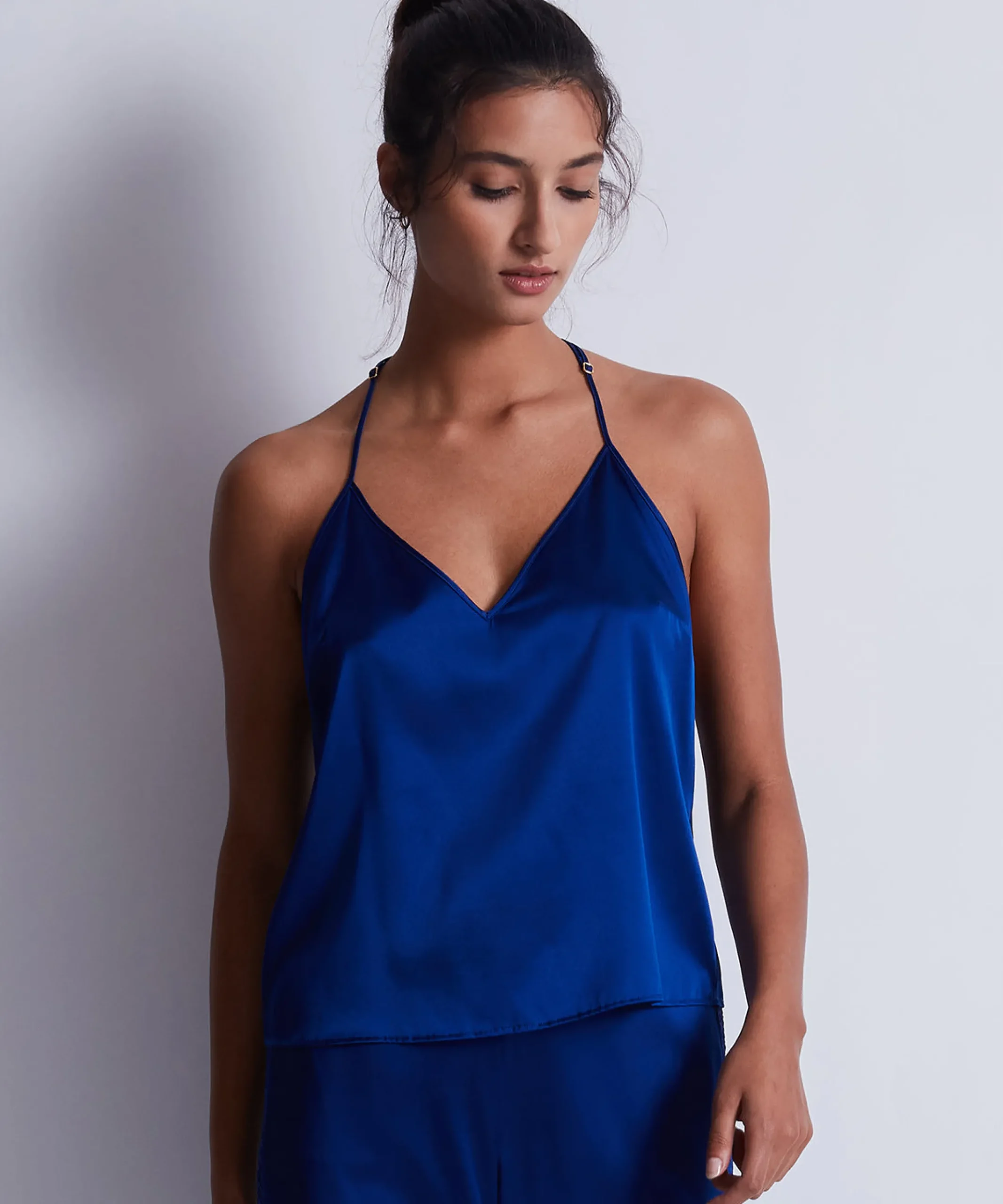 Silk Desire Top à fines bretelles