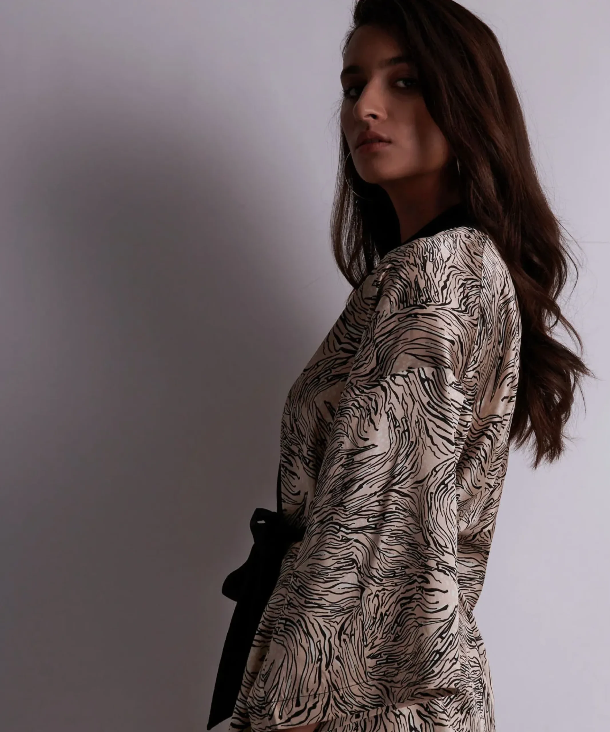 Smocky Night Kimono