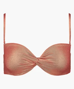Sunlight Glow Haut de maillot de bain Bandeau coques amovibles