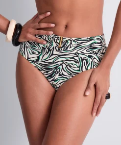Tropical Splash Bas de maillot de bain taille haute